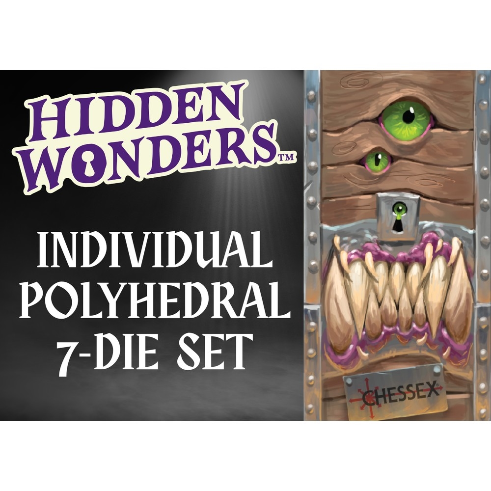 Hidden Wonders Assorted 7-Die Polyhedral Set
