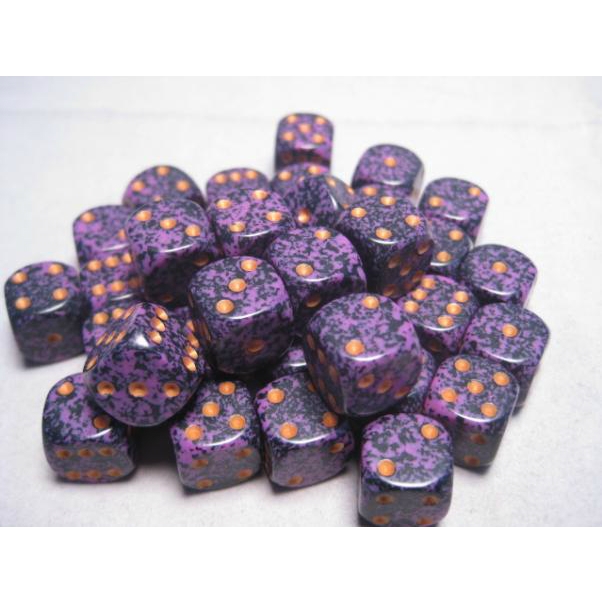 Hurricane Speckled 12mm d6 Dice Block Chessex (36 Dice) CHX25917