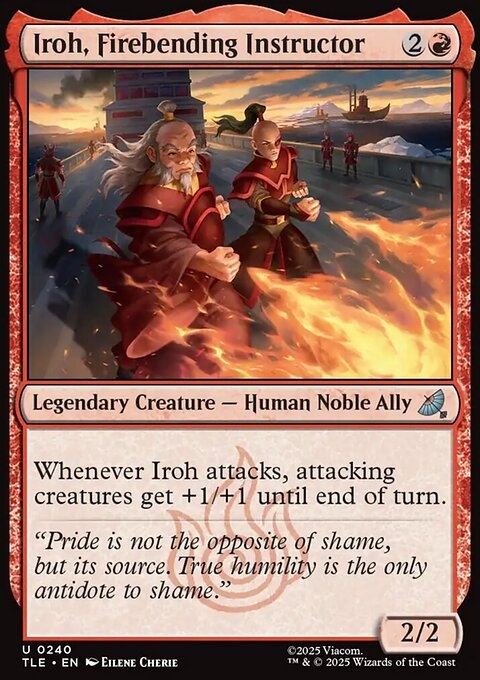 Iroh, Firebending Instructor