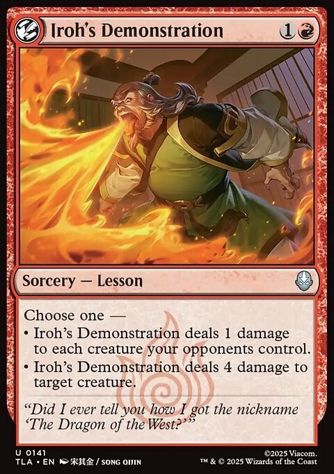 Iroh's Demonstration