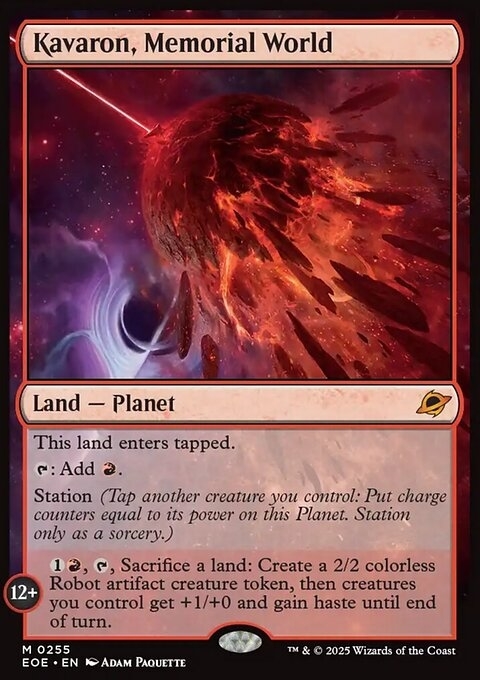 Kavaron, Memorial World