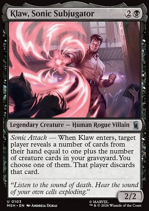 Klaw, Sonic Subjugator