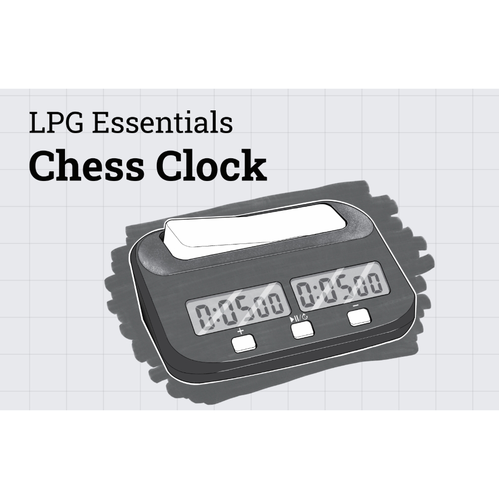 LPG Essentials Electronic Chess Clock - Black