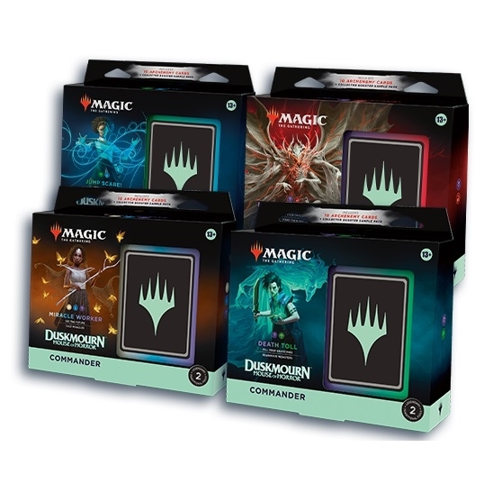 Magic the Gathering Duskmourn: House of Horror Commander Deck Set of 4