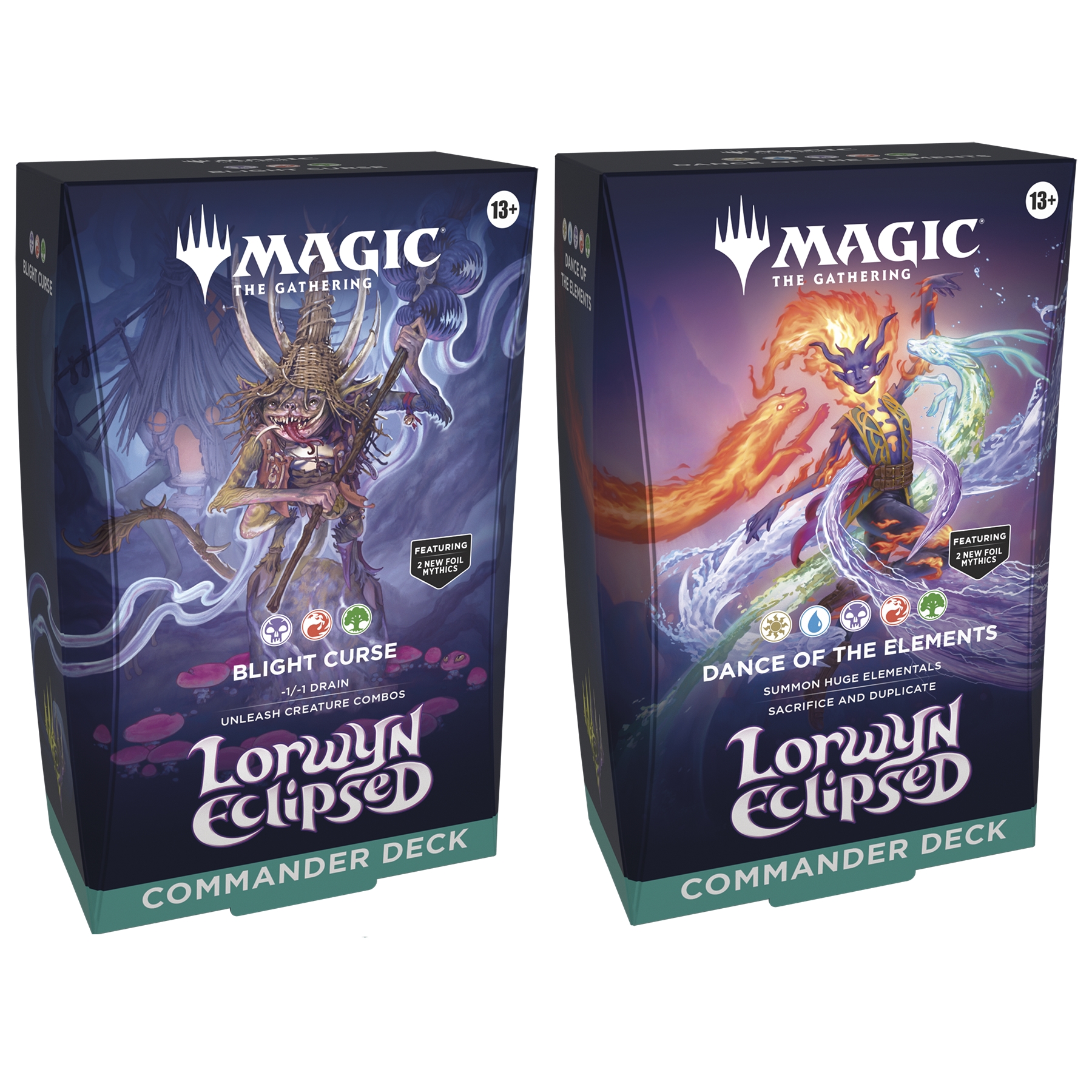 Magic the Gathering Lorwyn Eclipsed Commander Deck - Set of 2