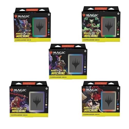 Magic the Gathering March of the Machine Commander Deck Set of 5