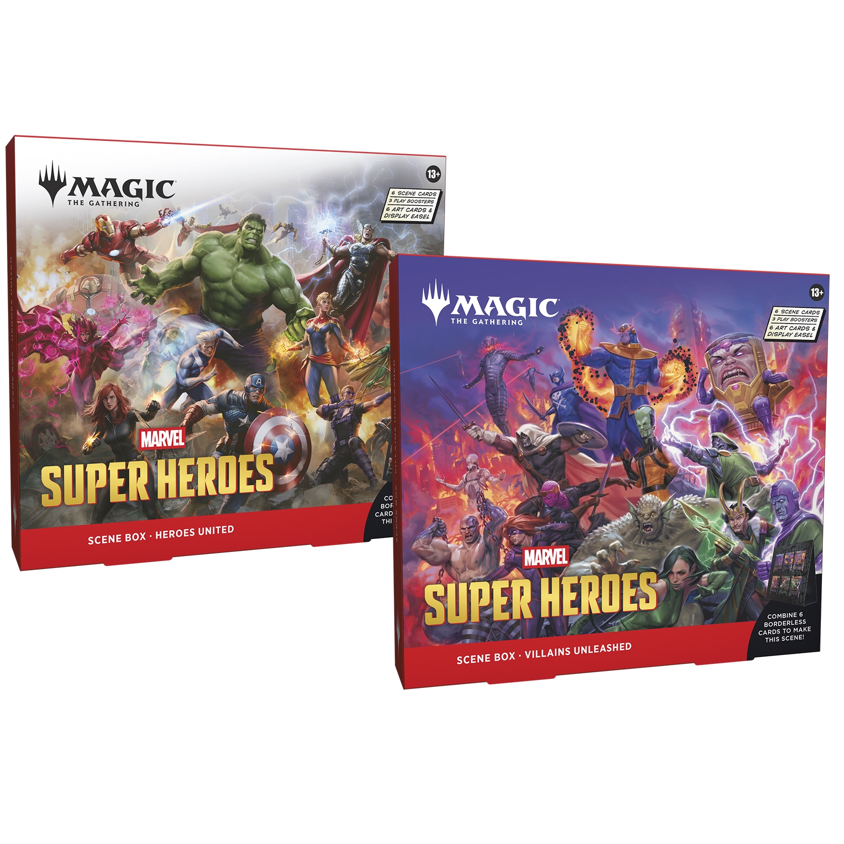 Magic the Gathering Marvel Super Heroes Scene Box - Set of 2