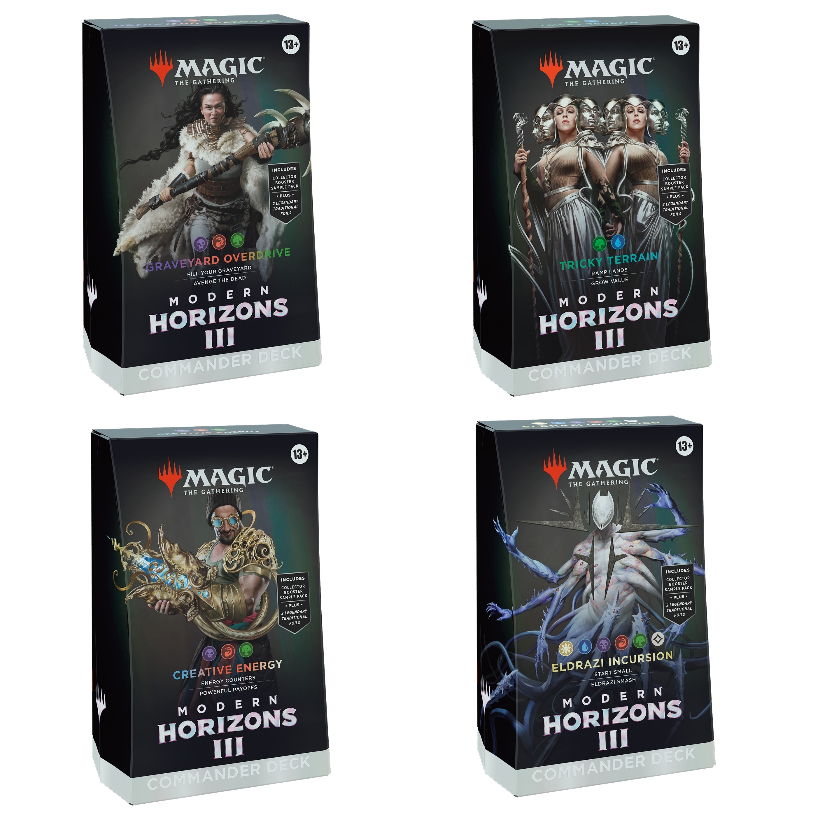 Magic the Gathering Modern Horizons 3 Commander Deck Set of 4