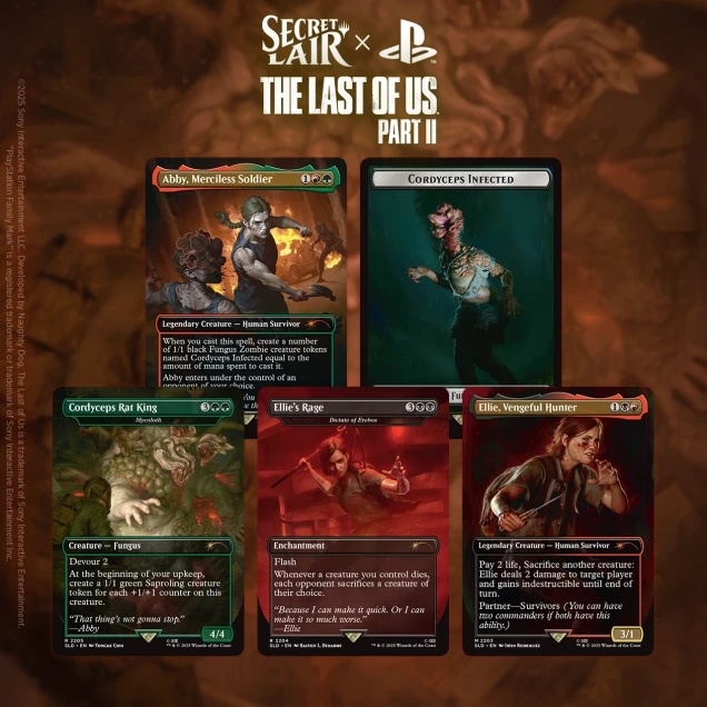 Magic the Gathering Secret Lair x The Last of Us Part 2
