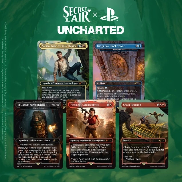 Magic the Gathering Secret Lair x Uncharted