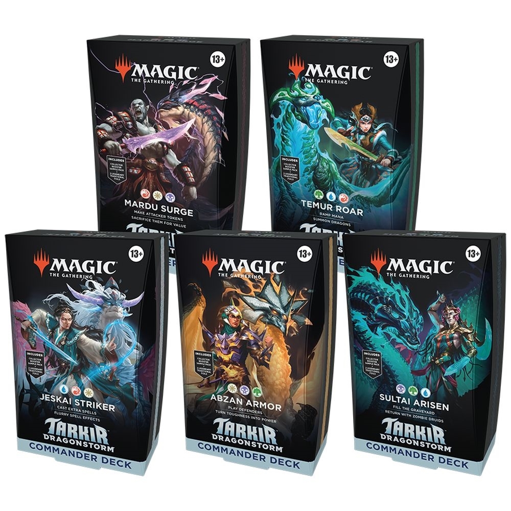 Magic the Gathering Tarkir: Dragonstorm Commander Deck Set of 5