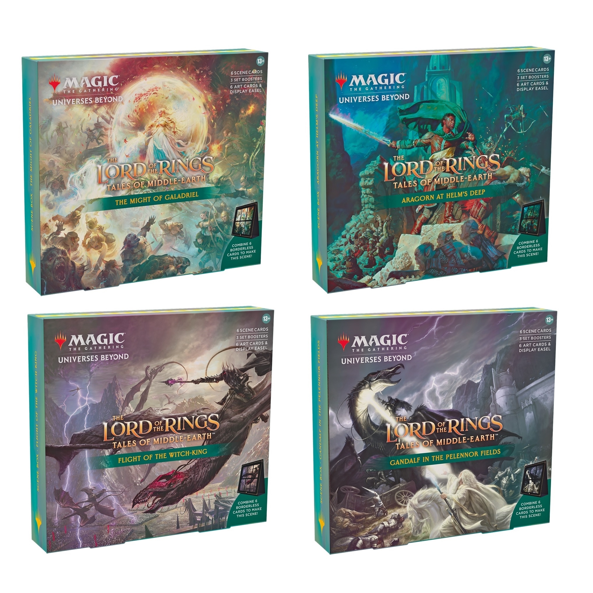 Magic the Gathering The Lord of the Rings: Tales of Middle-earth Scene Box Set of 4