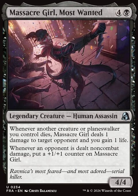 Massacre Girl, Most Wanted