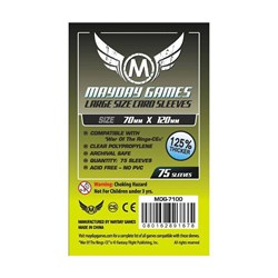 Mayday Games Large Size Card Sleeves 70x120mm (75 Pack)