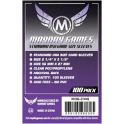 Mayday Games Standard USA Sleeves 56x87mm (100 Pack)
