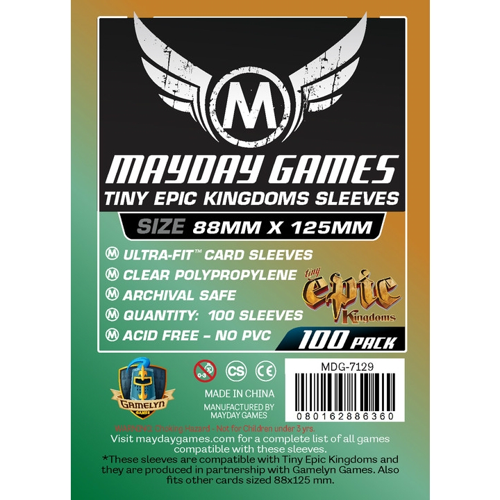 Mayday Games Tiny Epic Kingdoms Sleeves 88x125mm (100 Pack)