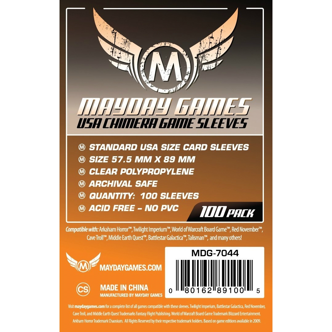 Mayday Games USA Chimera Sleeves 57.5x89mm (100 Pack)
