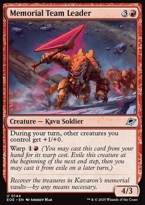 Memorial Team Leader