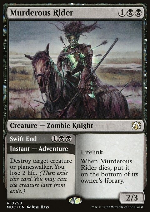 Murderous Rider // Swift End