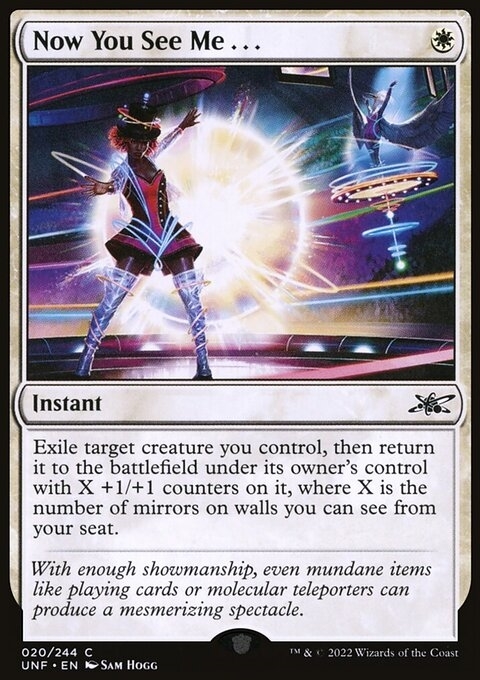 Now You See Me . . .