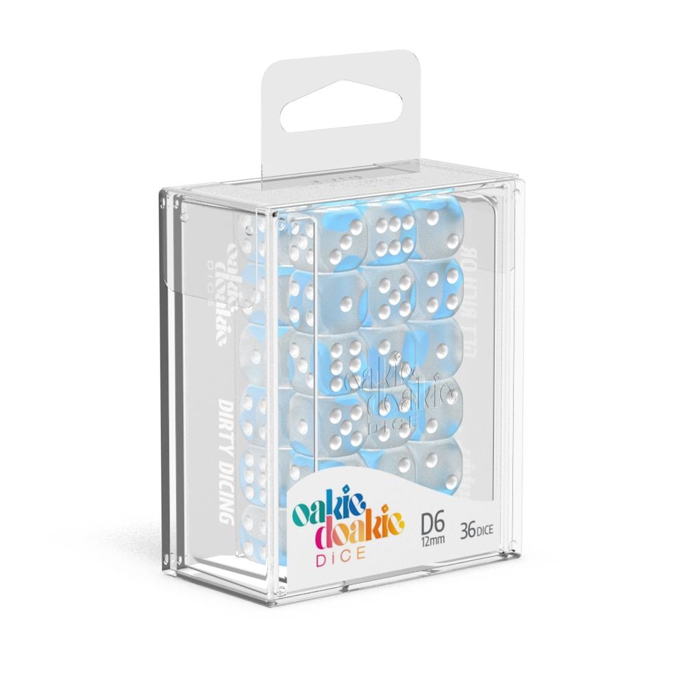 Oakie Doakie Dice D6 12mm Glow in the Dark Arctic (36)