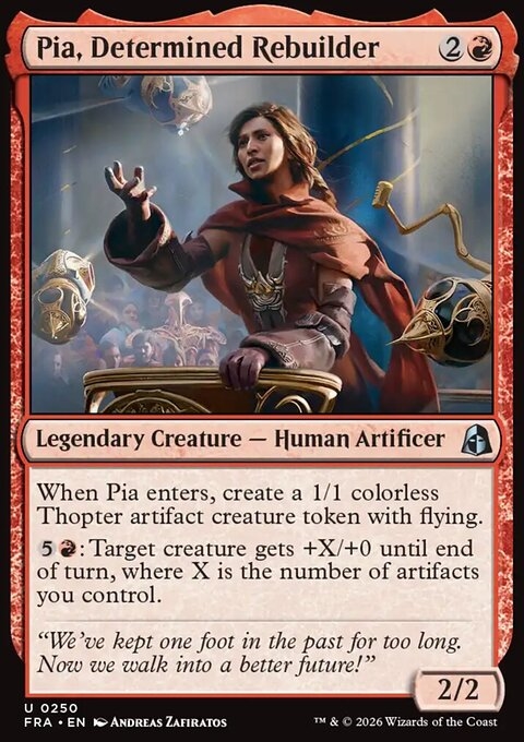 Pia, Determined Rebuilder
