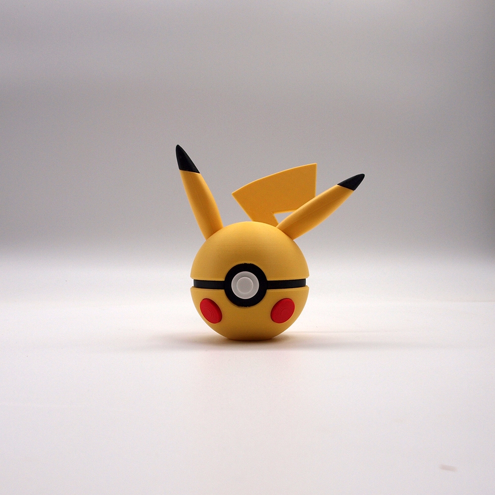 Pikachu - 3D Printed Pokeball