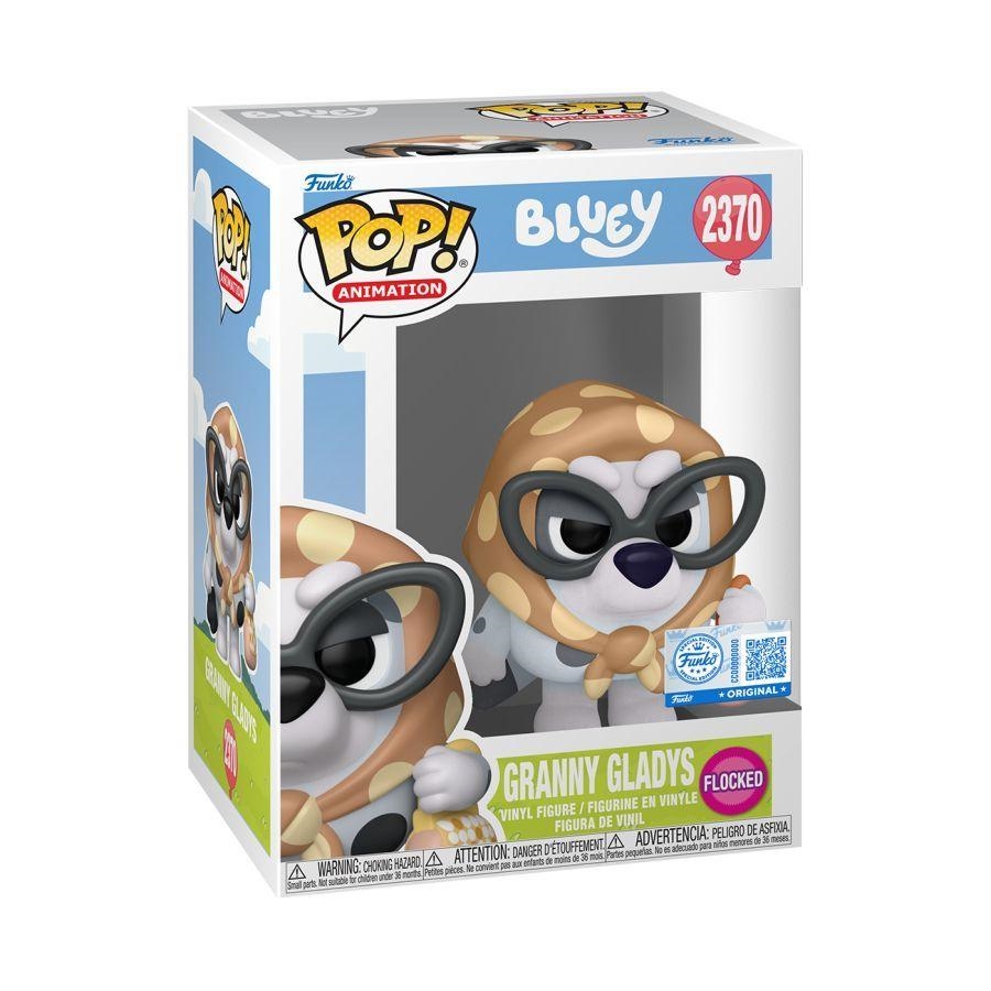 POP Bluey - Granny Gladys (Flocked) #2370