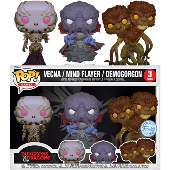 POP Dungeons & Dragons - Vecna, Mind Flayer & Demogorgon (3 Pack)
