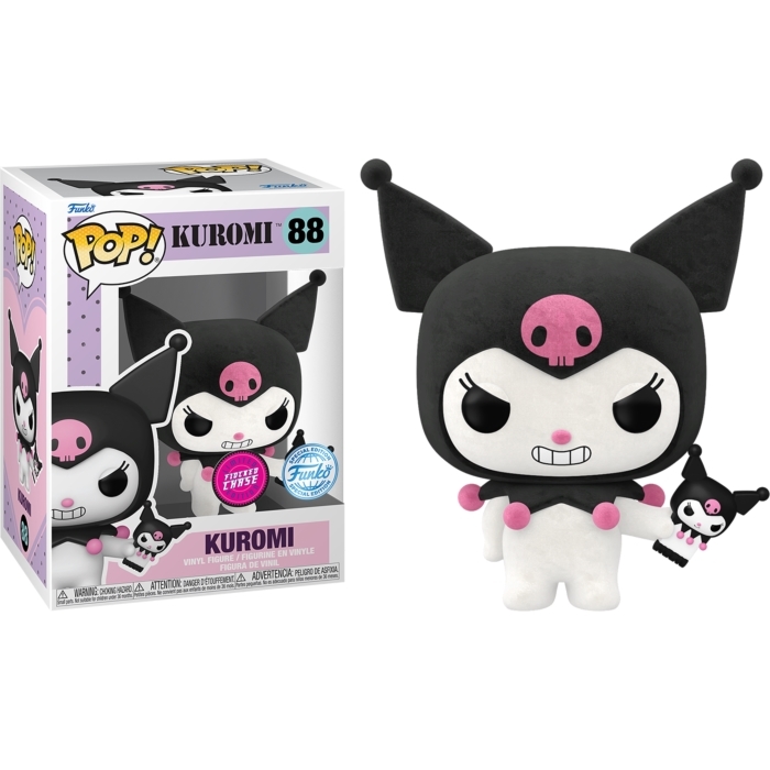 POP Hello Kitty - Kuromi with Phone #88 Flocked Chase