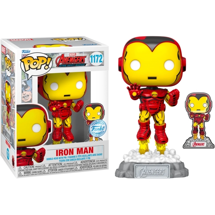 POP Marvel Avengers Iron Man 60th Anniversary with Pin (RS)