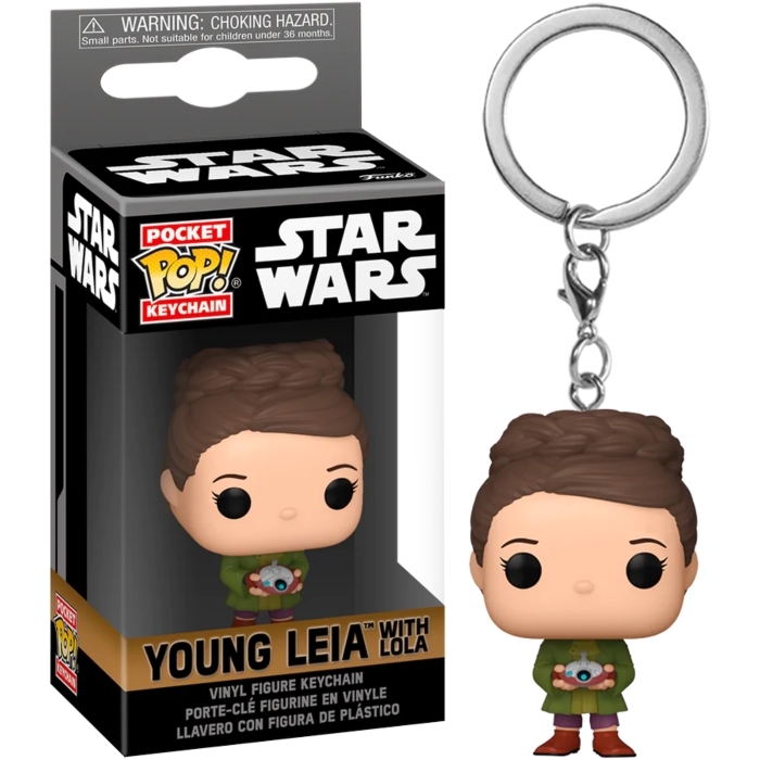 POP Pocket Keychain Star Wars Young Leia with Lola