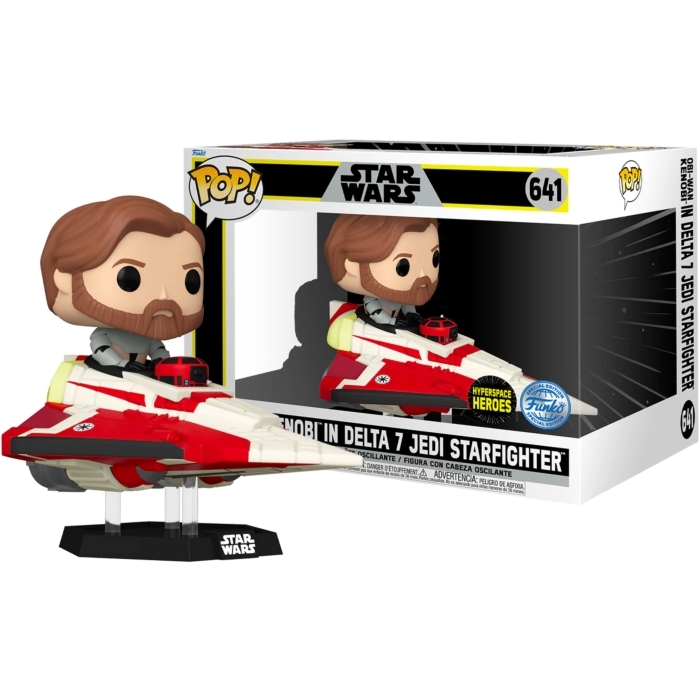 POP Star Wars Obi-Wan Kenobi in Delta 7 Jedi Starfighter