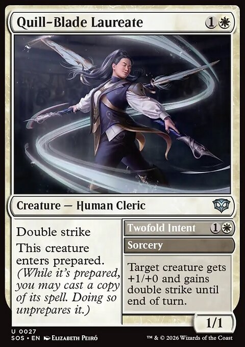 Quill-Blade Laureate // Twofold Intent