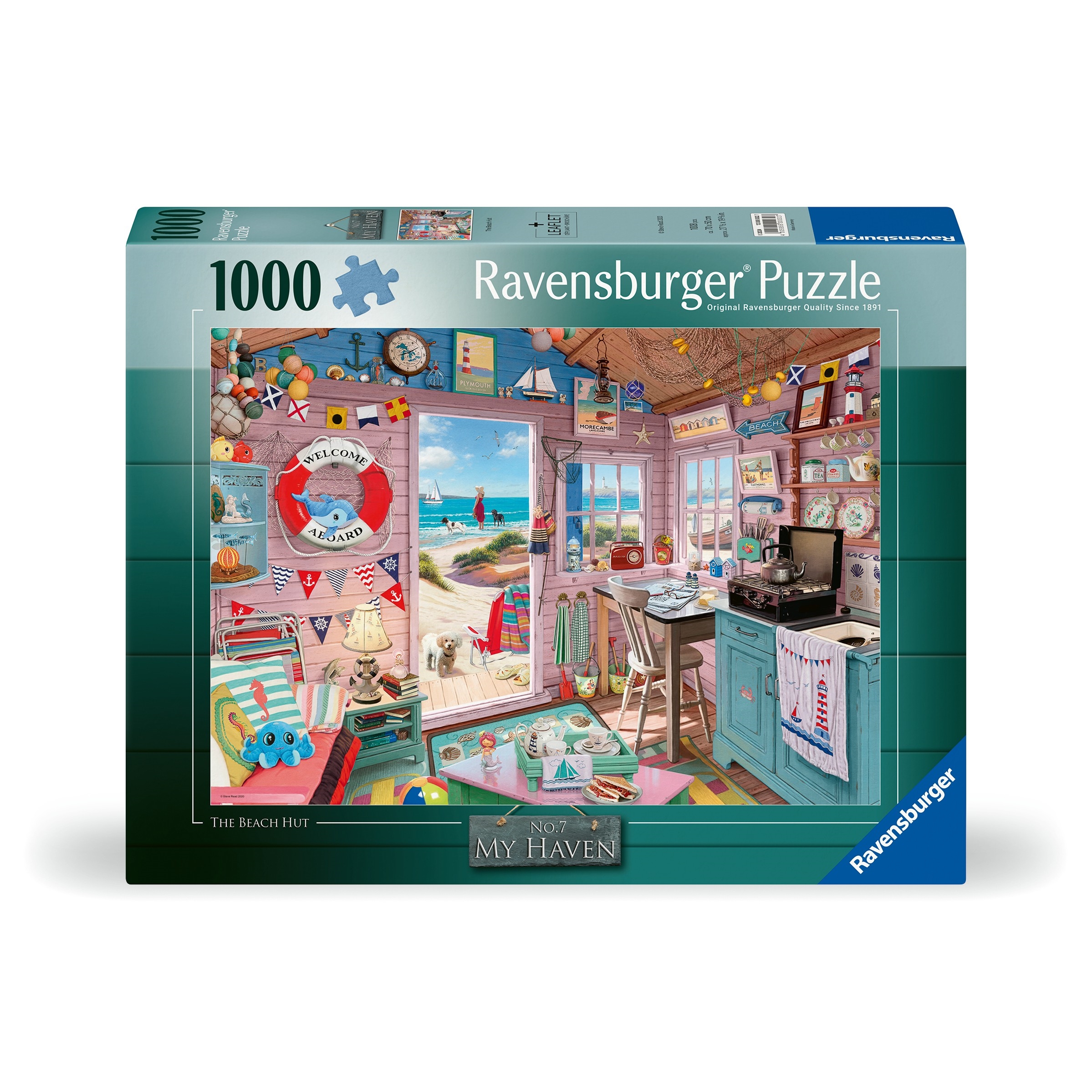 Ravensburger - My Haven No 7 The Beach Hut Puzzle 1000 Pieces