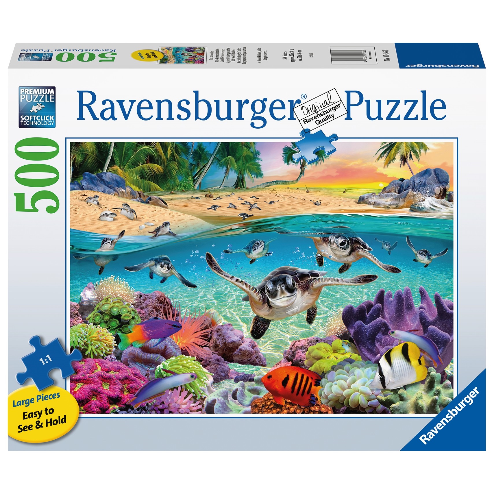 Ravensburger - Race of the Baby Sea Turtles Puzzle 500 Pieces
