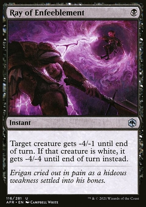 Ray of Enfeeblement
