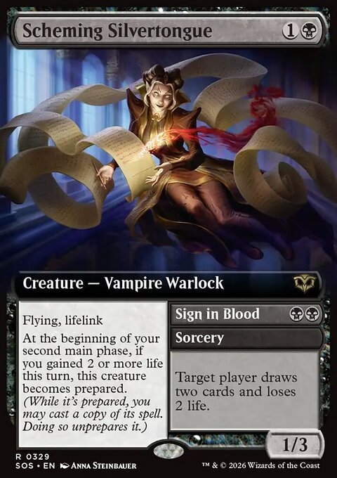 Scheming Silvertongue // Sign in Blood