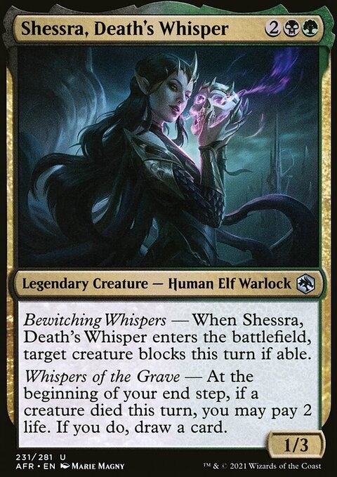 Shessra, Death's Whisper