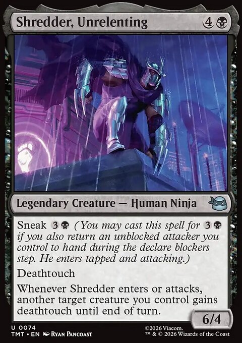 Shredder, Unrelenting