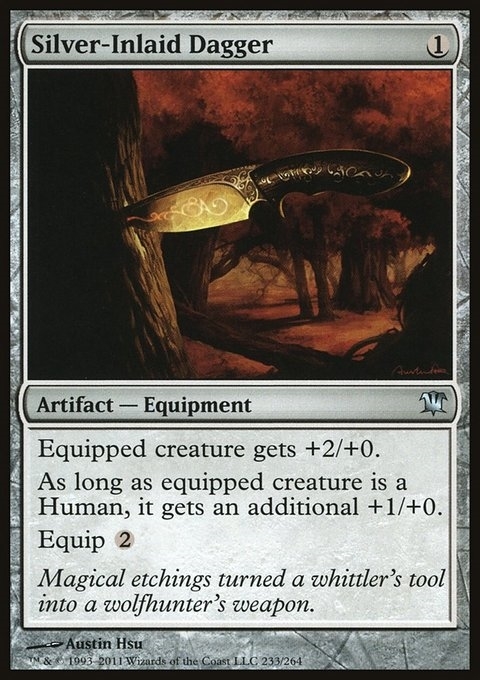 Silver-Inlaid Dagger