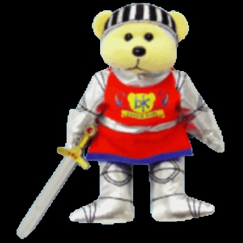 Sir Galahad The Knight Bear Bag Tag