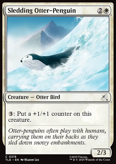 Sledding Otter-Penguin