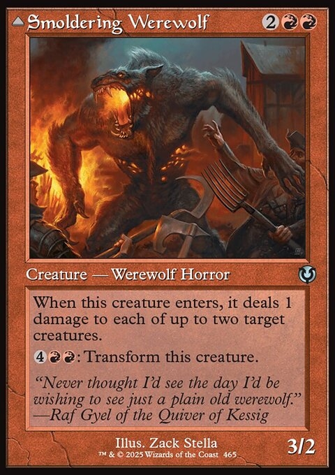 Smoldering Werewolf // Erupting Dreadwolf