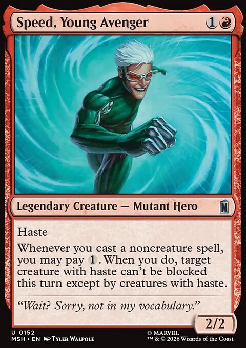 Speed, Young Avenger