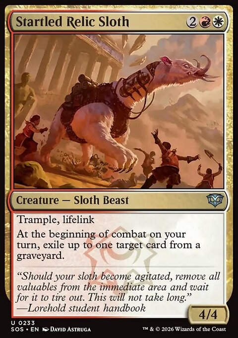 Startled Relic Sloth