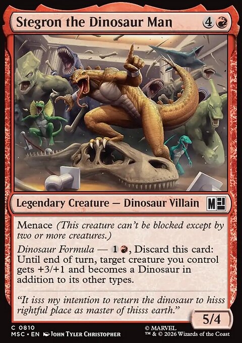 Stegron the Dinosaur Man
