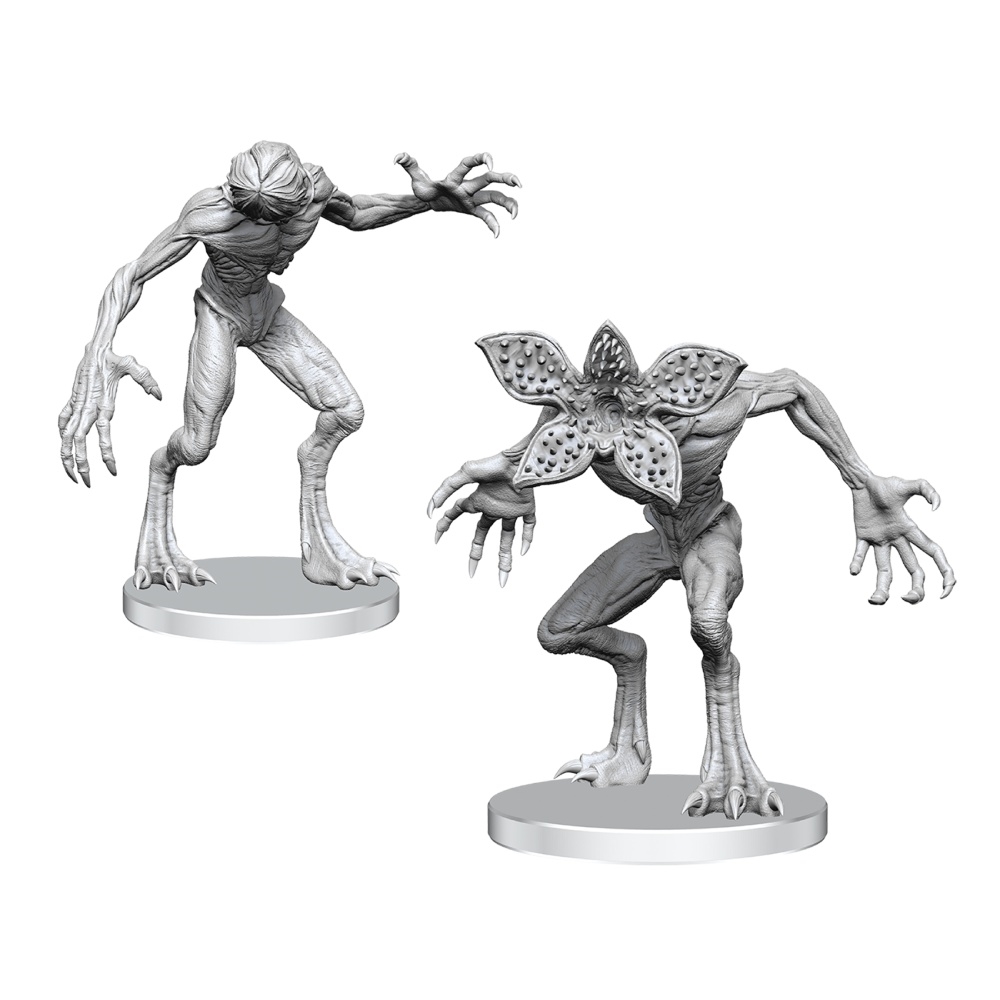 Stranger Things Unpainted Miniatures Demogorgons