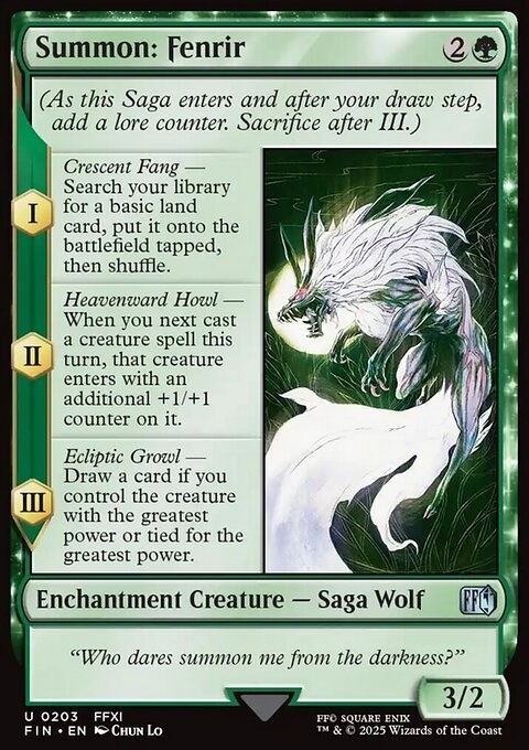 Summon: Fenrir