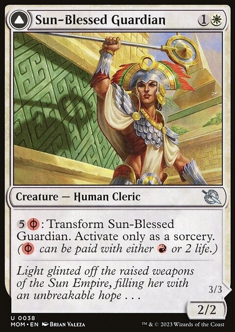 Sun-Blessed Guardian // Furnace-Blessed Conqueror